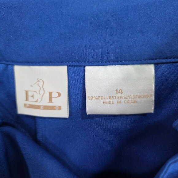 Womens EP Pro Twilight Blue Golf Skort Pockets Polyester Spandex Blend Size 14 - Picture 3 of 8